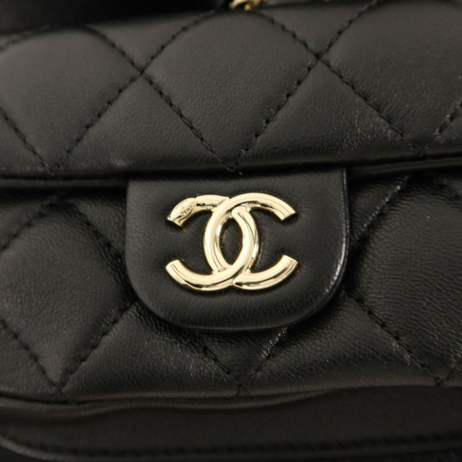 CHANEL 羊皮皮革Duma Backpack Small背包-8