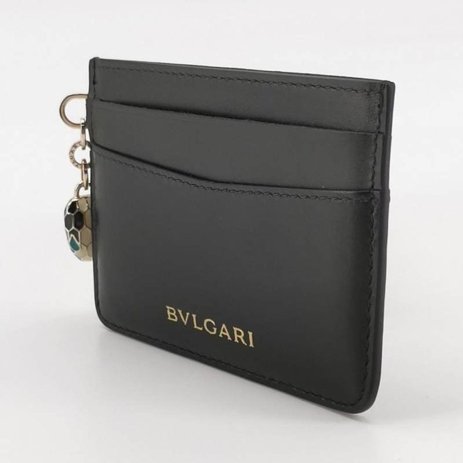 Bvlgari Serpenti Forever蛇頭包牛皮純色蛇頭卡包-1