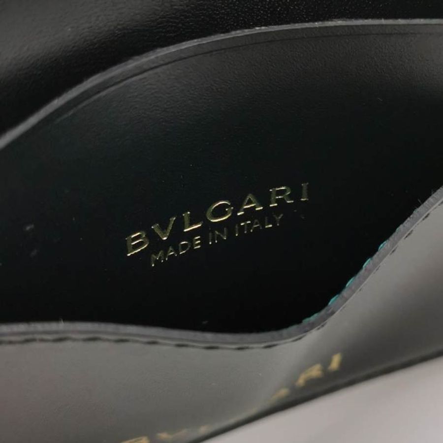 Bvlgari Serpenti Forever蛇頭包牛皮純色蛇頭卡包-6