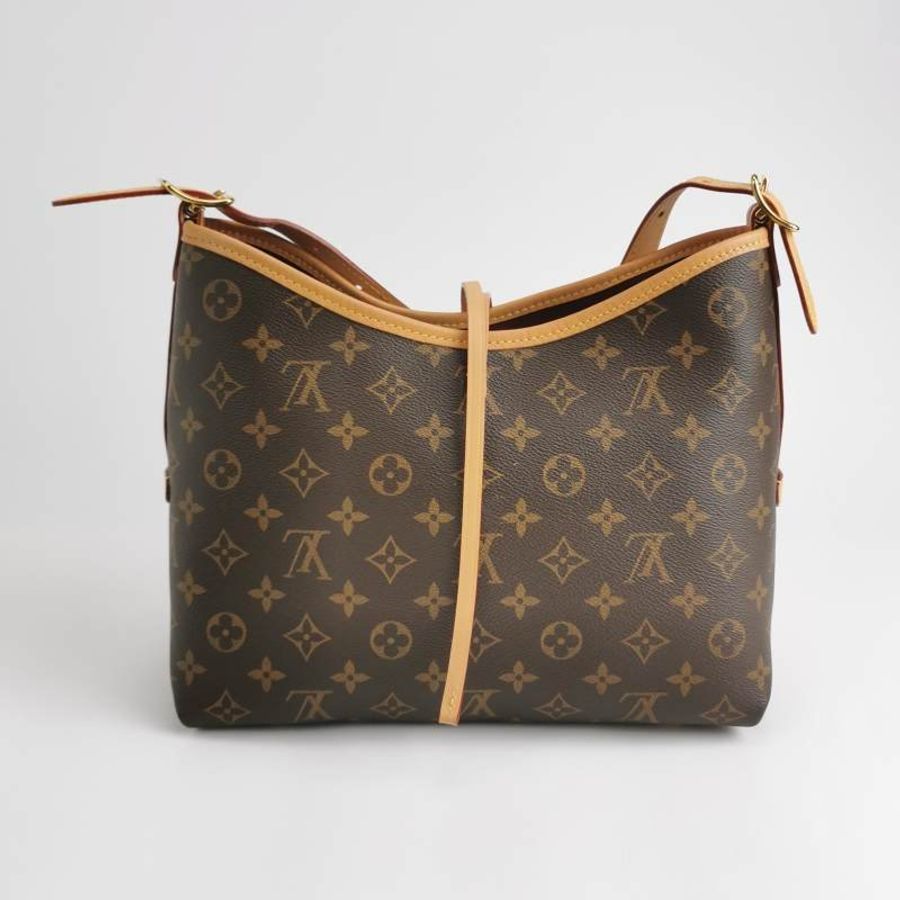 Louis Vuitton (LV) Carry All小號植鞣革老花子母包單肩包晶片款-4