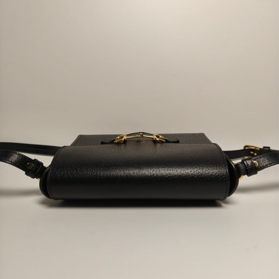 98新|Gucci/古馳 黑色1955橫版盒子包-5