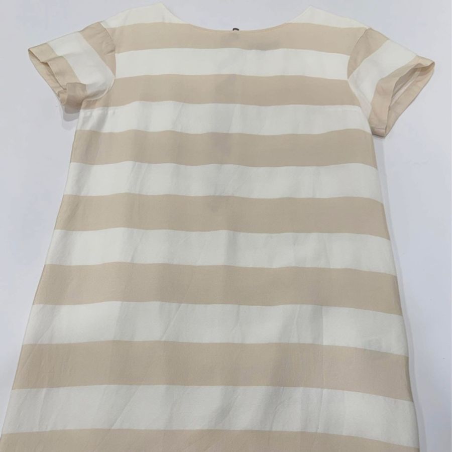 BURBERRY 倫敦 橫條拉鏈格紋洋裝-4