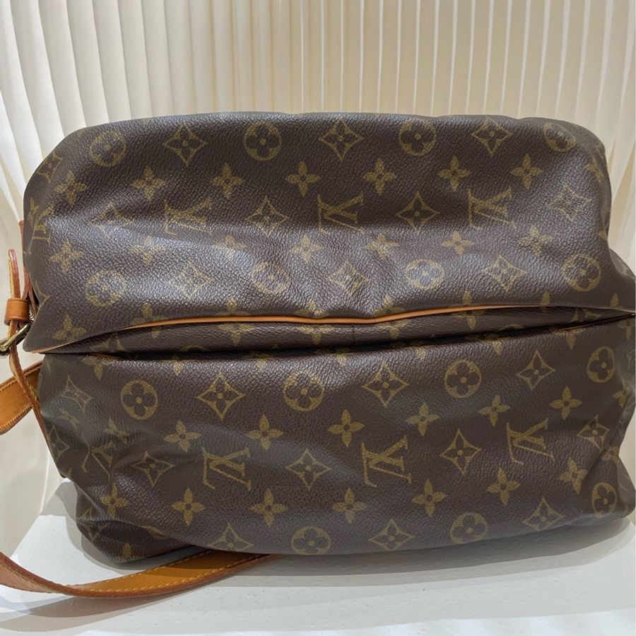 Lv/路易威登 經典Logo印花郵差包斜挎單肩包 男款 33*25*25-4