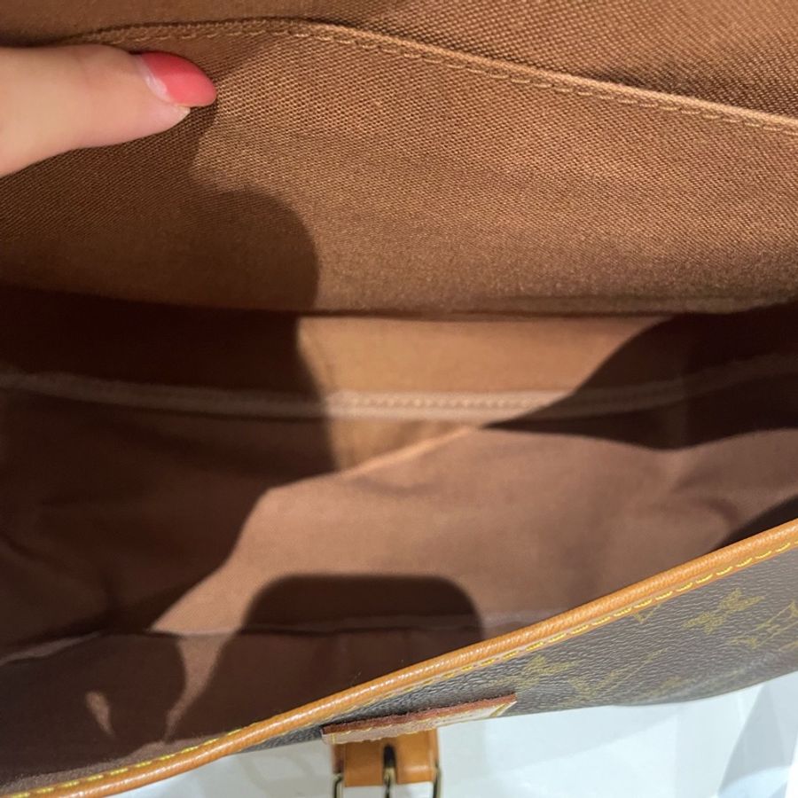 Lv/路易威登 經典Logo印花郵差包斜挎單肩包 男款 33*25*25-5