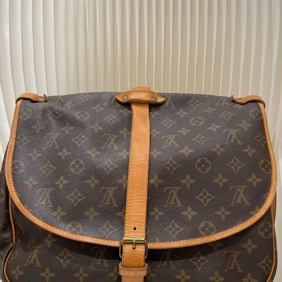 Lv/路易威登 經典Logo印花郵差包斜挎單肩包 男款 33*25*25-6