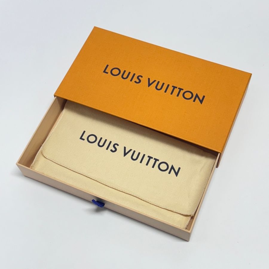 【超級新 全配🎁】 LV M60171 黑老花 牛皮壓紋長夾(專櫃27,700)-4
