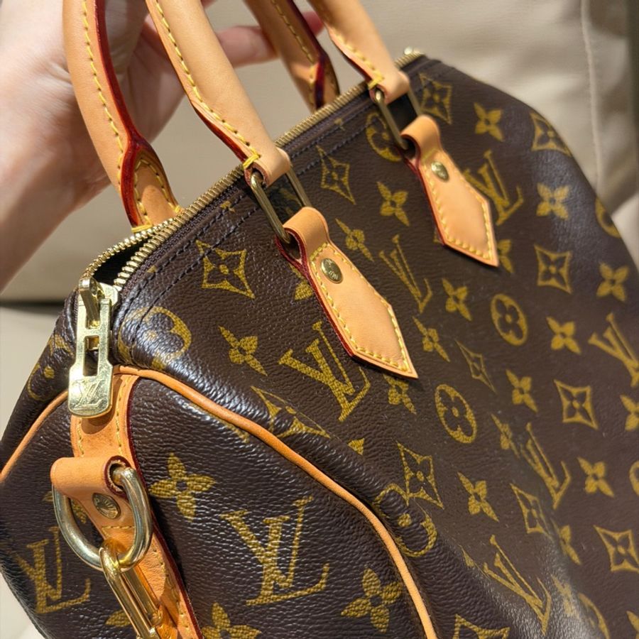 全配🈶購證❤️晶片款❤️ lv #speedy25 #新款波士頓 #老花 #枕頭包-11