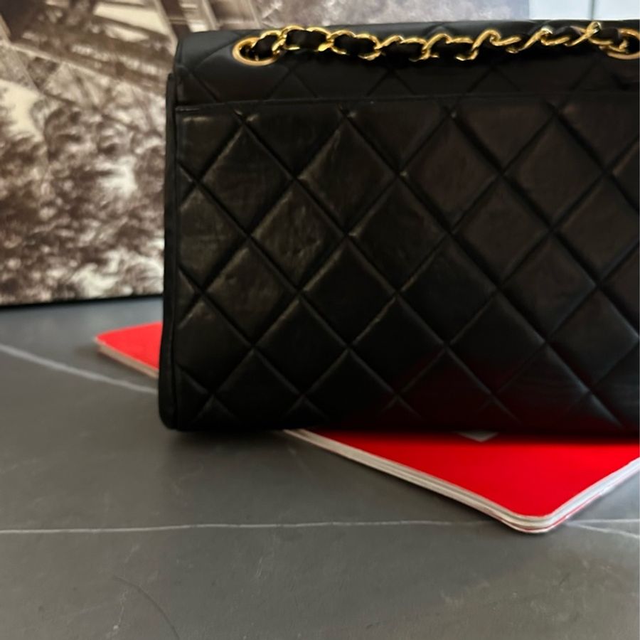 🩵MYMluxurybag🩵 Chanel 25cm 黑金 全皮 肩背袋 斜背袋-24
