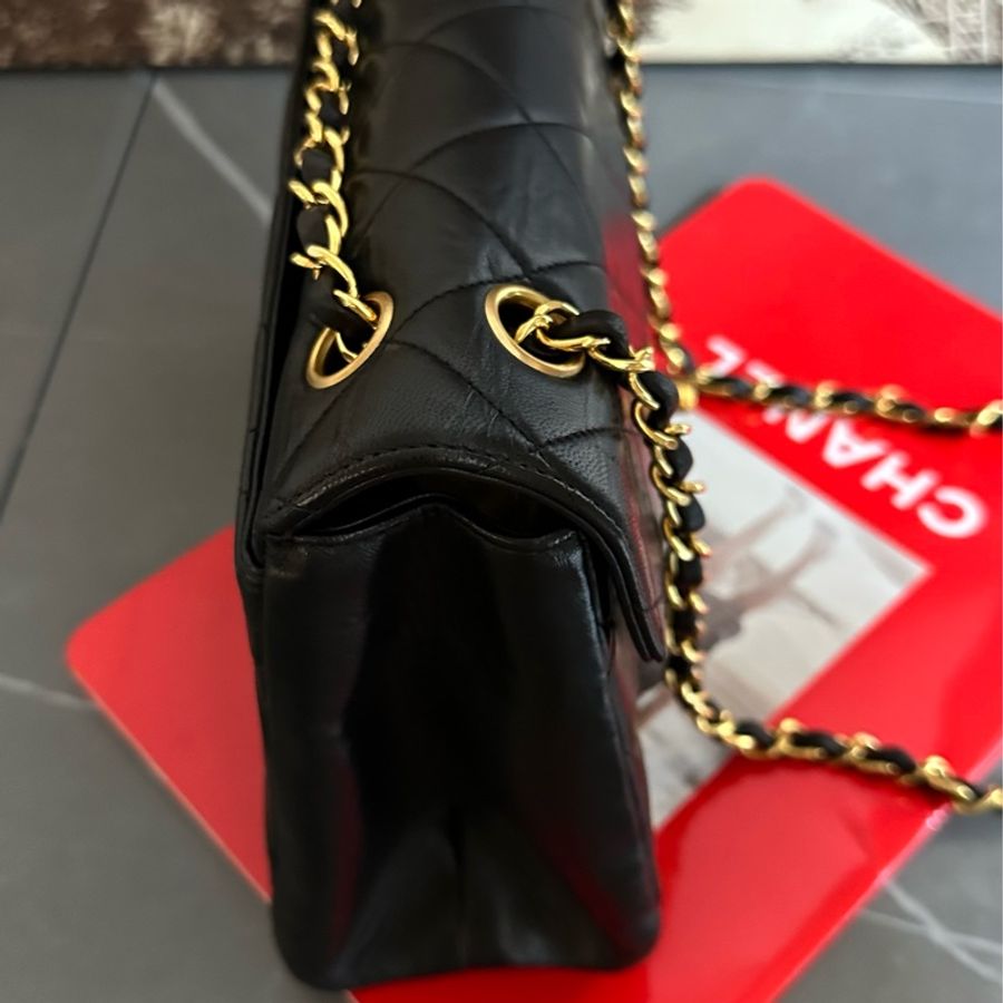 🩵MYMluxurybag🩵 Chanel 25cm 黑金 全皮 肩背袋 斜背袋-28