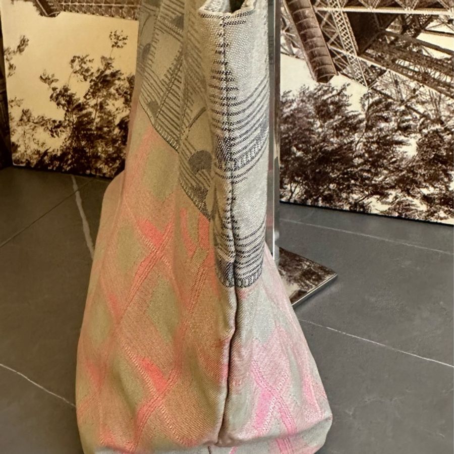 ♦️MYMluxurybag♦️ Chanel 42 cm 稀有 雙色 布袋 肩背袋-3