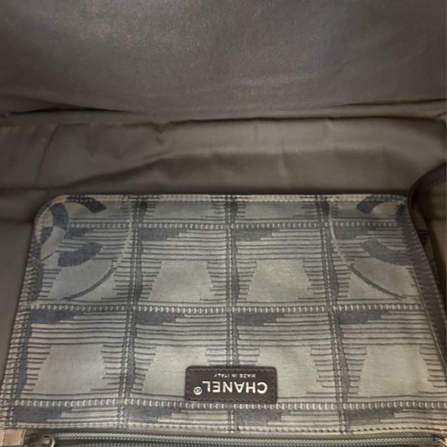 ♦️MYMluxurybag♦️ Chanel 42 cm 稀有 雙色 布袋 肩背袋-26