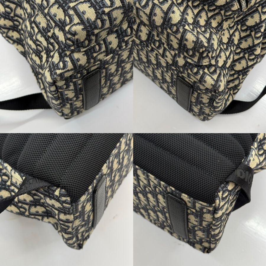 DIOR 迪奧 老花帆布OBLIQUE JACQUARD RIDER後背包-3