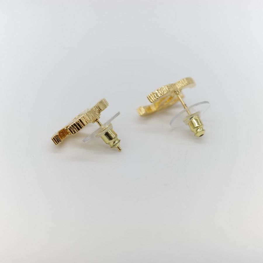 Chanel 香奈兒 經典 24C 金屬雙 C 耳釘式耳環-5