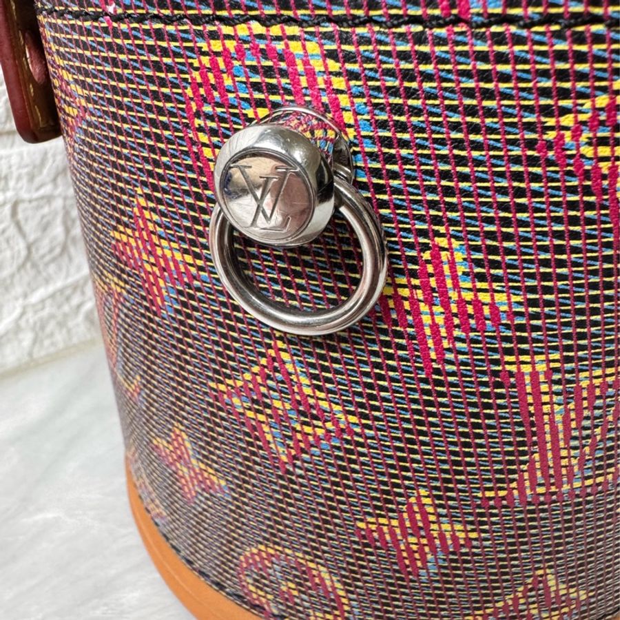 Louis Vuitton 路易威登 M55457 秀款 CANNES拼色手提/肩背圓桶包-5