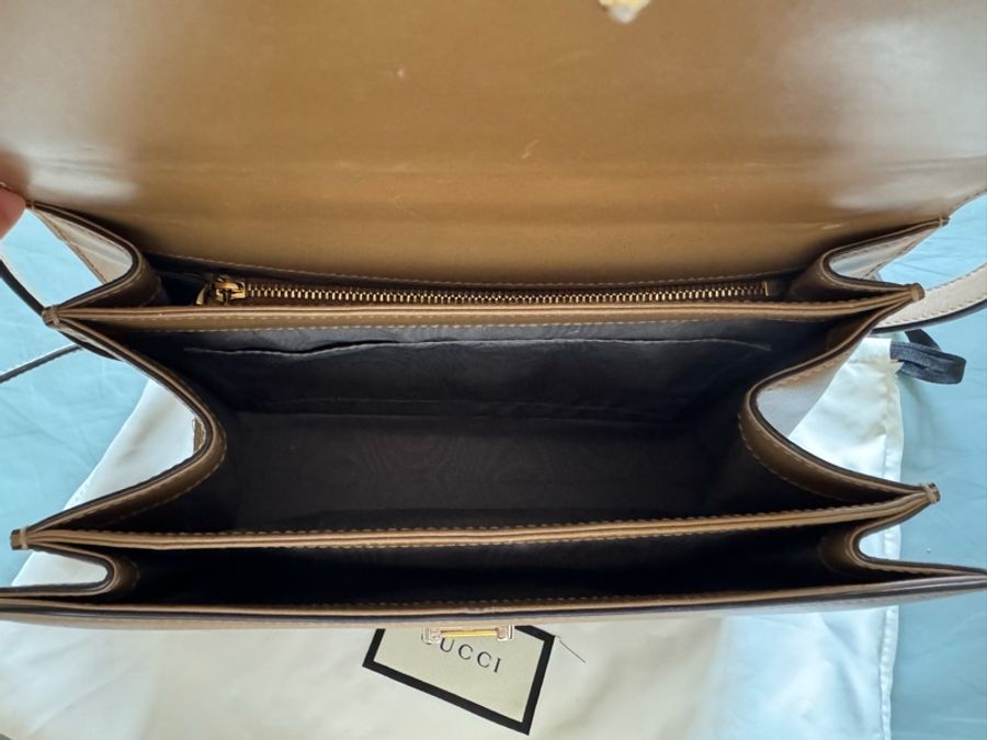 GUCCI 棕色牛皮 Zumi 系列肩斜包-8