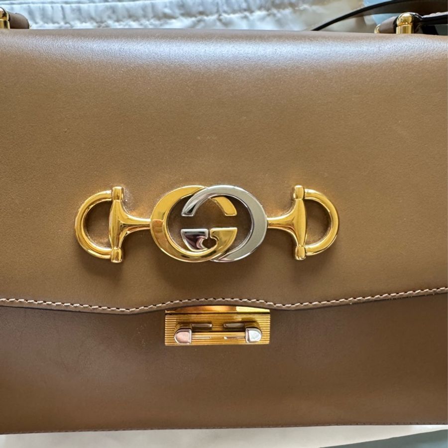 GUCCI 棕色牛皮 Zumi 系列肩斜包-14