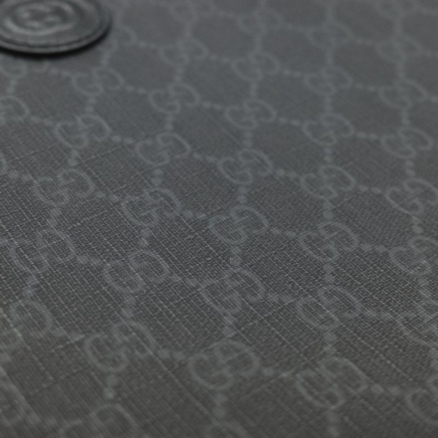 Gucci 古馳 黑色 GG Supreme 帆布 Interlocking G 中型手提包 兩用包-35