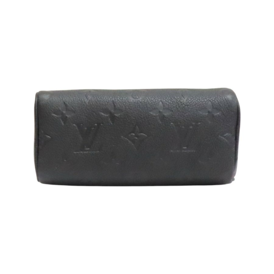 黑色 壓紋牛皮 Nano Speedy 肩背包【LOUIS VUITTON LV 路易威登】 M82450-3