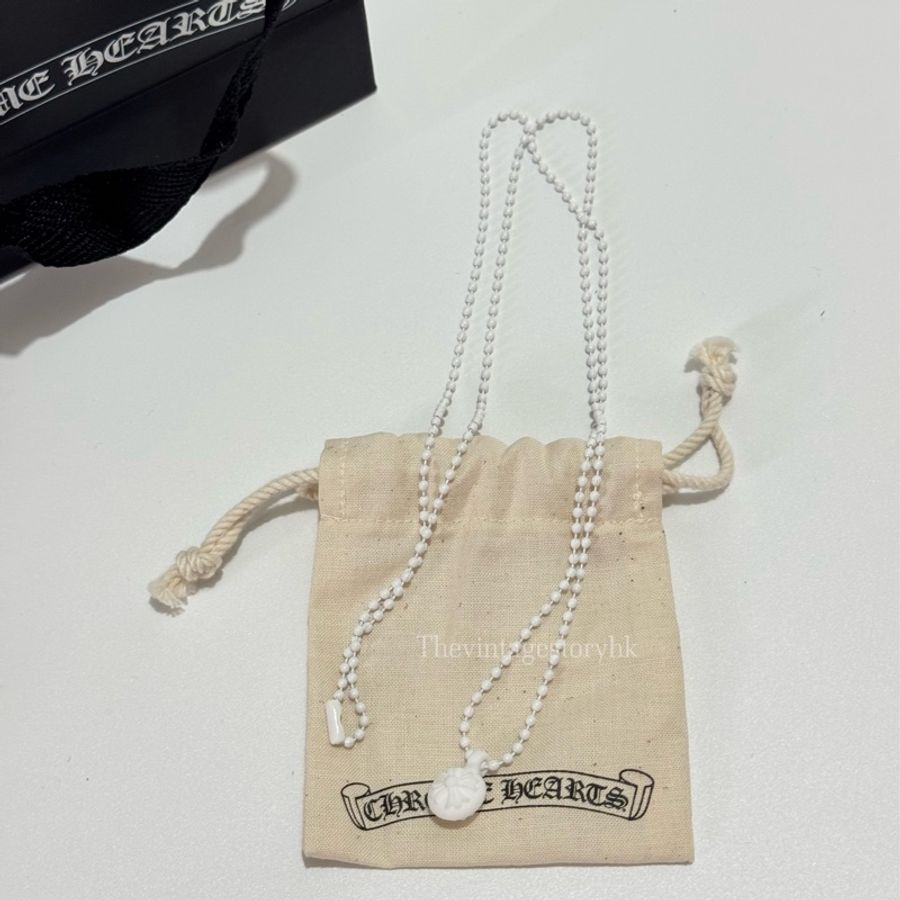 Chrome Hearts White Silicrome Necklace 🤍克羅心樹脂項鍊-1