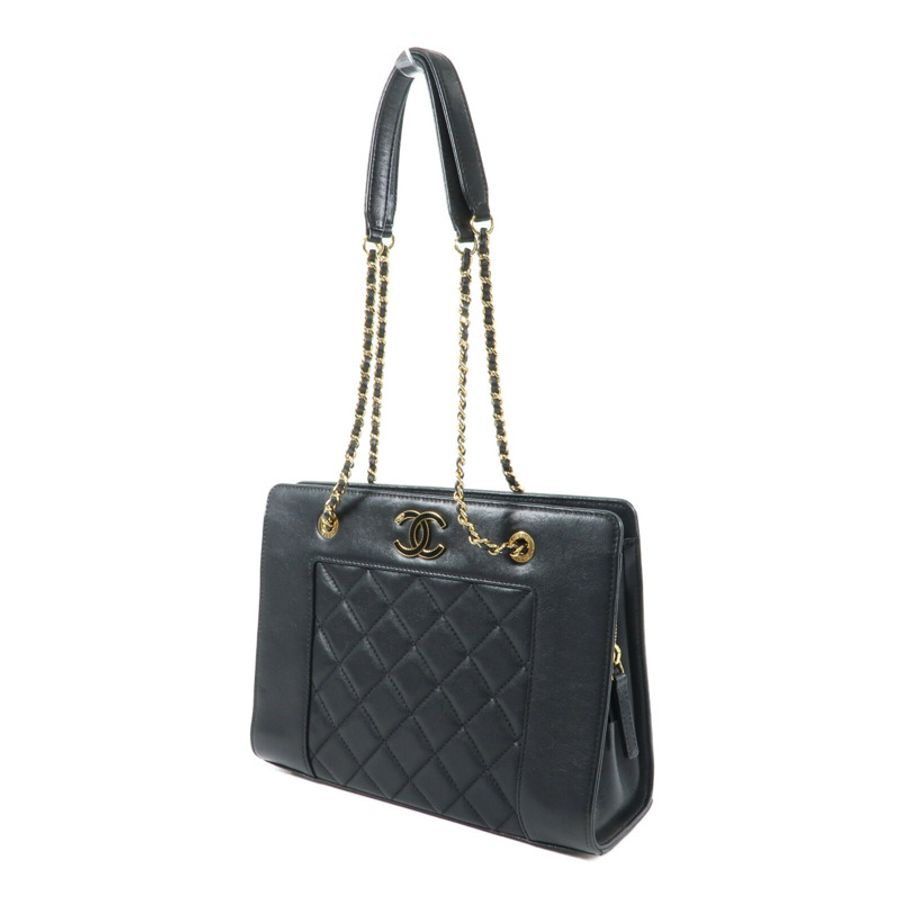 CHANEL 牛皮皮革Mademoiselle Vintage Tote鏈帶肩背袋-1
