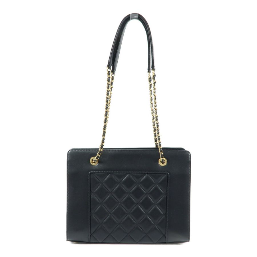 CHANEL 牛皮皮革Mademoiselle Vintage Tote鏈帶肩背袋-2