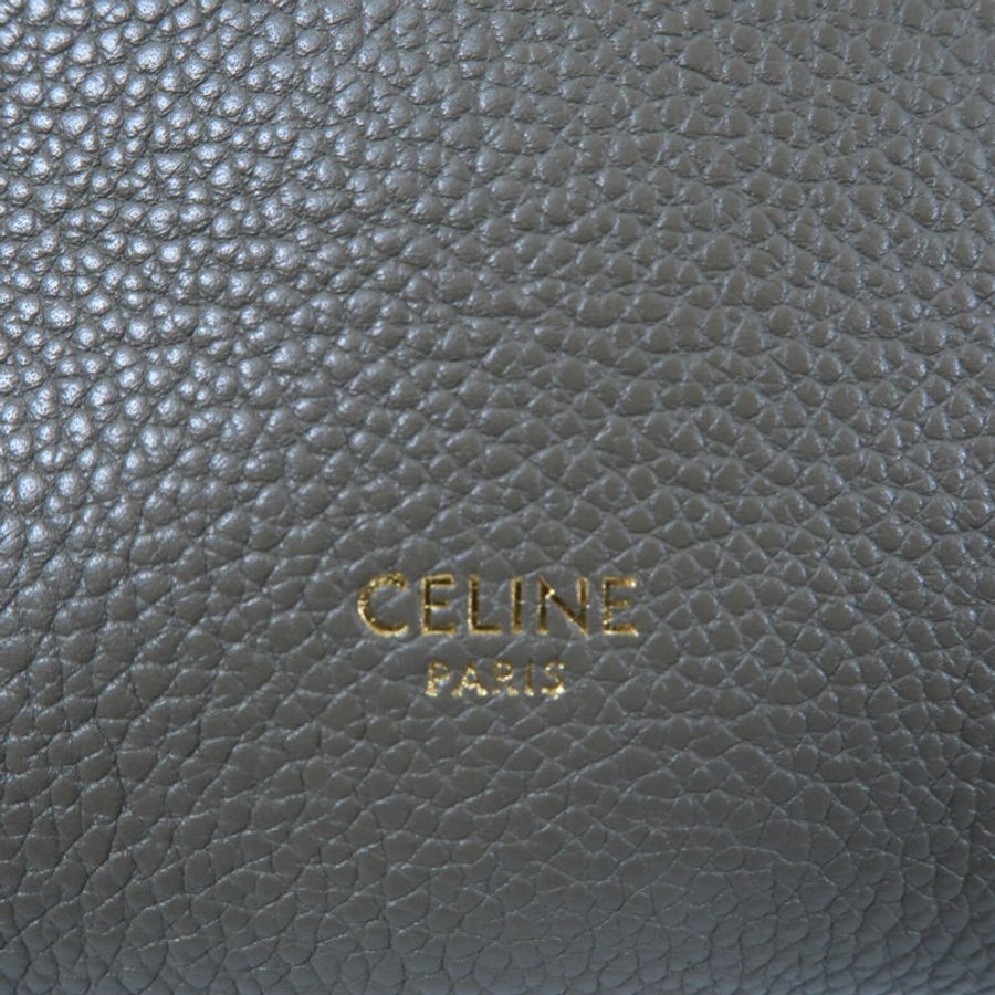 CELINE 牛皮皮革Sangle Bucket Small肩背袋-5
