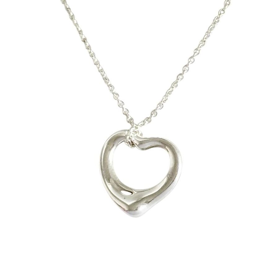 TIFFANY & CO. Open Heart 純銀 愛心💗 頸鏈-3