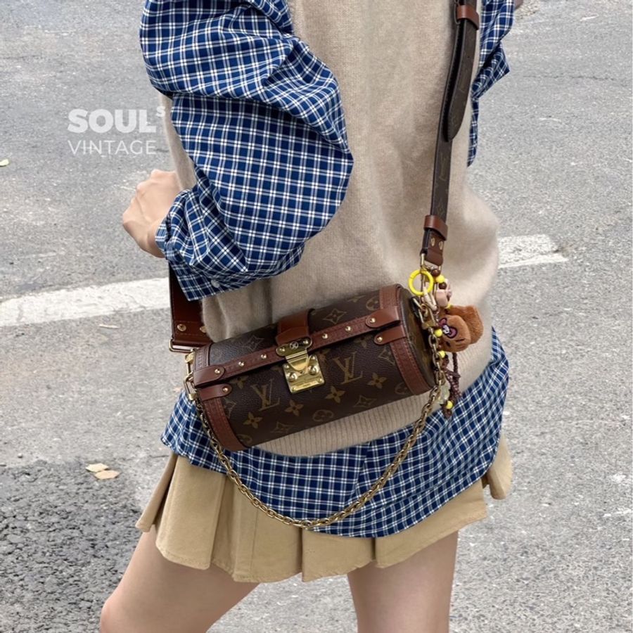 莉亞精品♡ LV Papillon Trunk 二手美包-1
