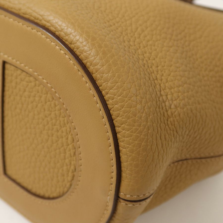 HERMES Clemence皮革In The Loop 18手挽袋Biscuit-11