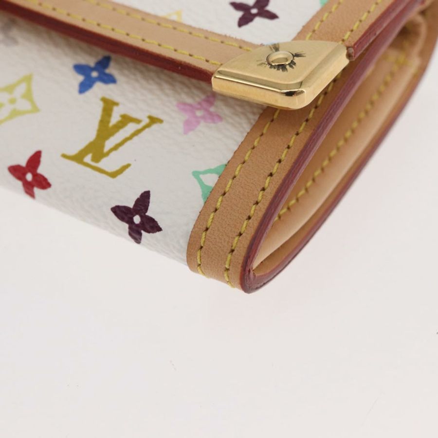 【日本直送】路易威登 多色 Porte Monnaie Pla 零錢包 白色 M92657 正品 YKZ1168V-13