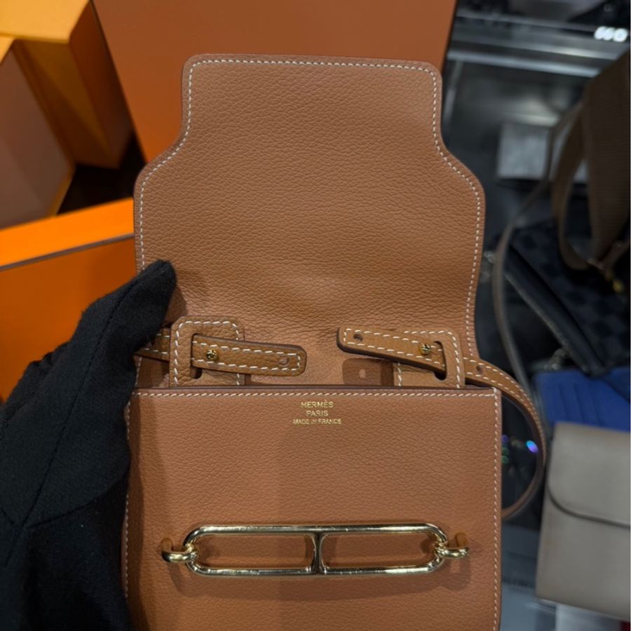 近新Z刻🌟Hermes 愛馬仕Roulis Slim Evercolor 豬鼻子 金棕金扣|Classic Trend CT精品|台北東區實體-5