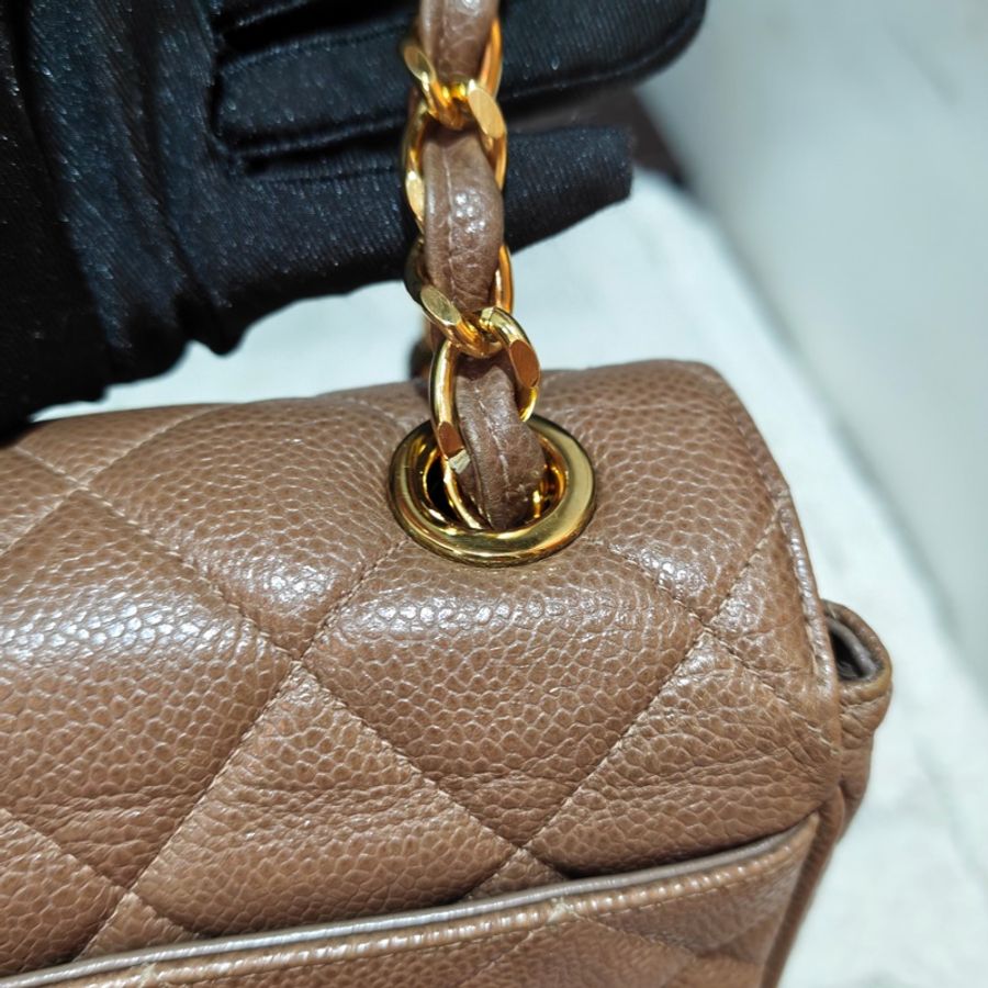 ChanelVintage 荔枝牛皮大方胖-22