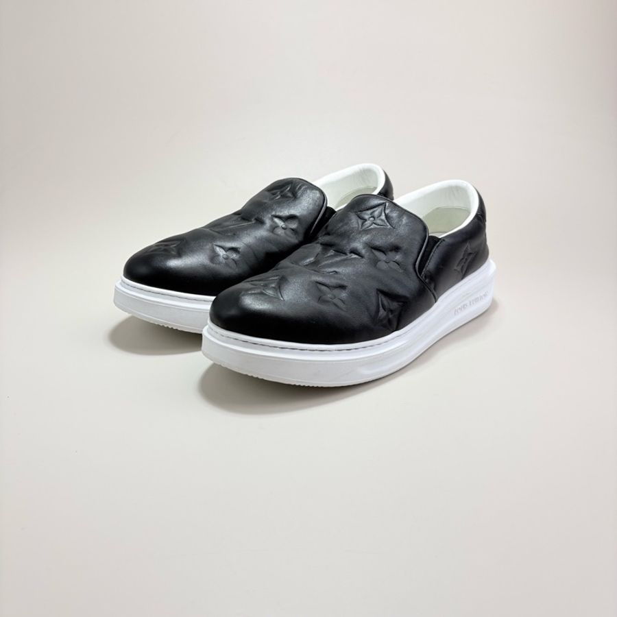 LOUIS VUITTON LV BEVER HILLS黑白一脚蹬板鞋-0