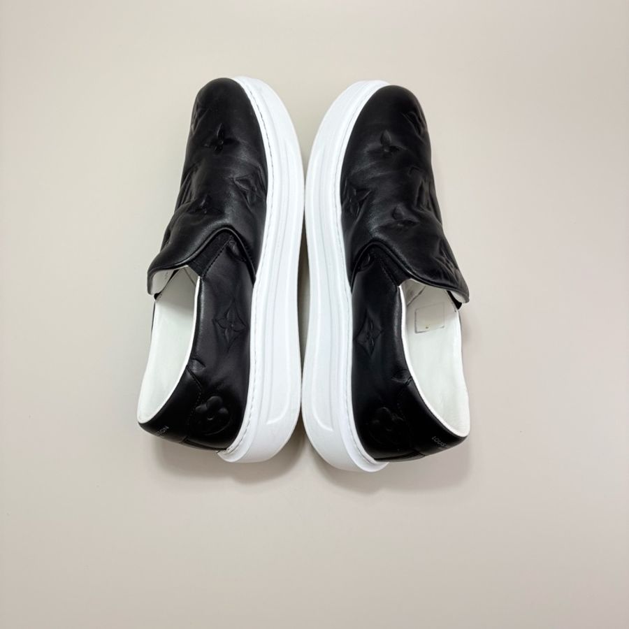 LOUIS VUITTON LV BEVER HILLS黑白一脚蹬板鞋-3