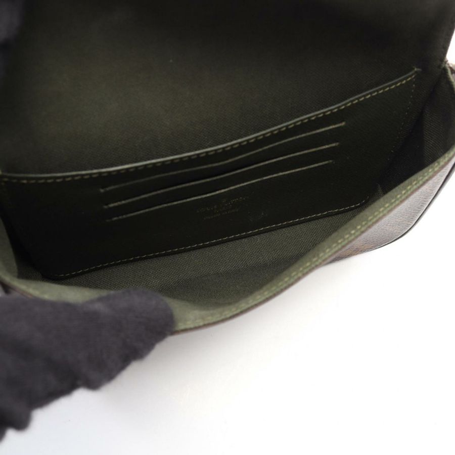 路易威登 Multi Pochette Felicie 單肩包/手提包,塗層帆布,Monogram 圖案,女士款,棕色/綠色,M80091-2