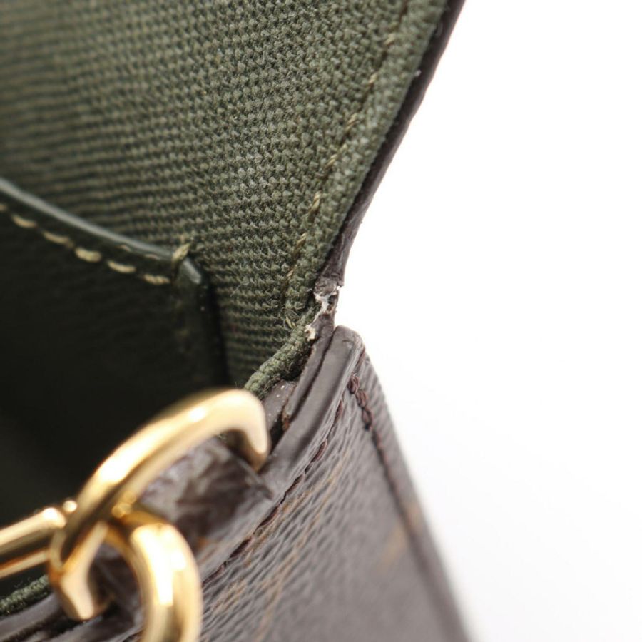 路易威登 Multi Pochette Felicie 單肩包/手提包,塗層帆布,Monogram 圖案,女士款,棕色/綠色,M80091-6