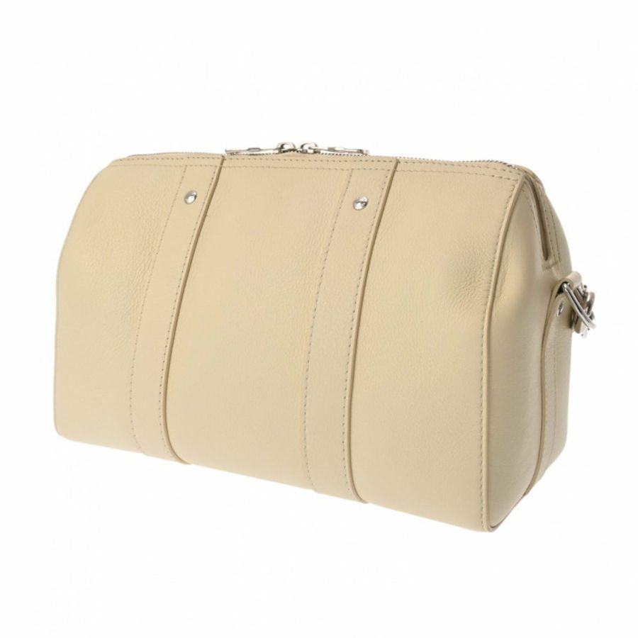 路易威登 City Keepall 2022 春夏款奶油色 M59670 男女小牛皮單肩包 A級二手 Ginzo-2