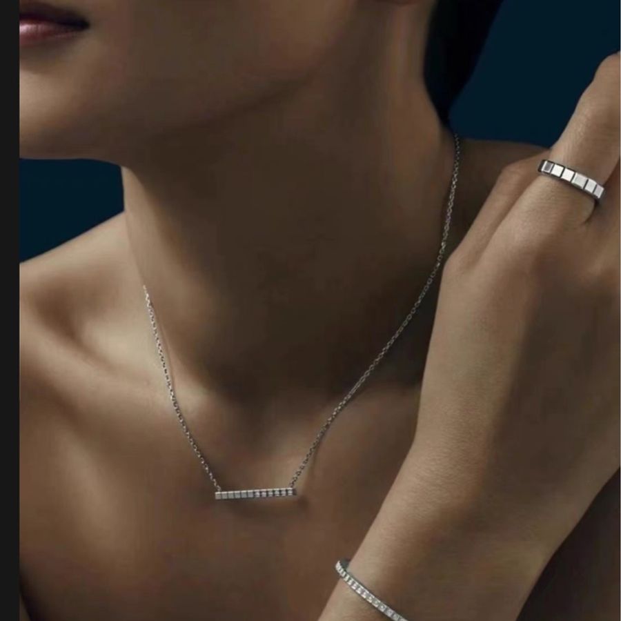 Chopard萧邦小方块冰糖项链-8
