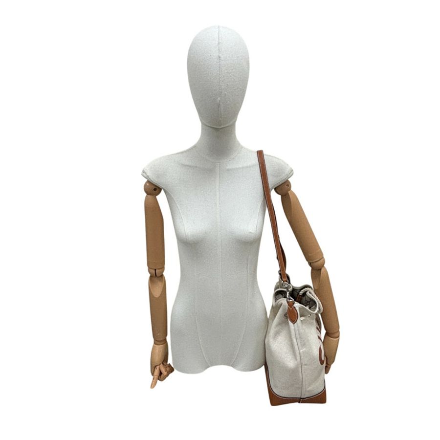 米色帆布Logo水桶包 【GUCCI 古馳】 772856 772856-7