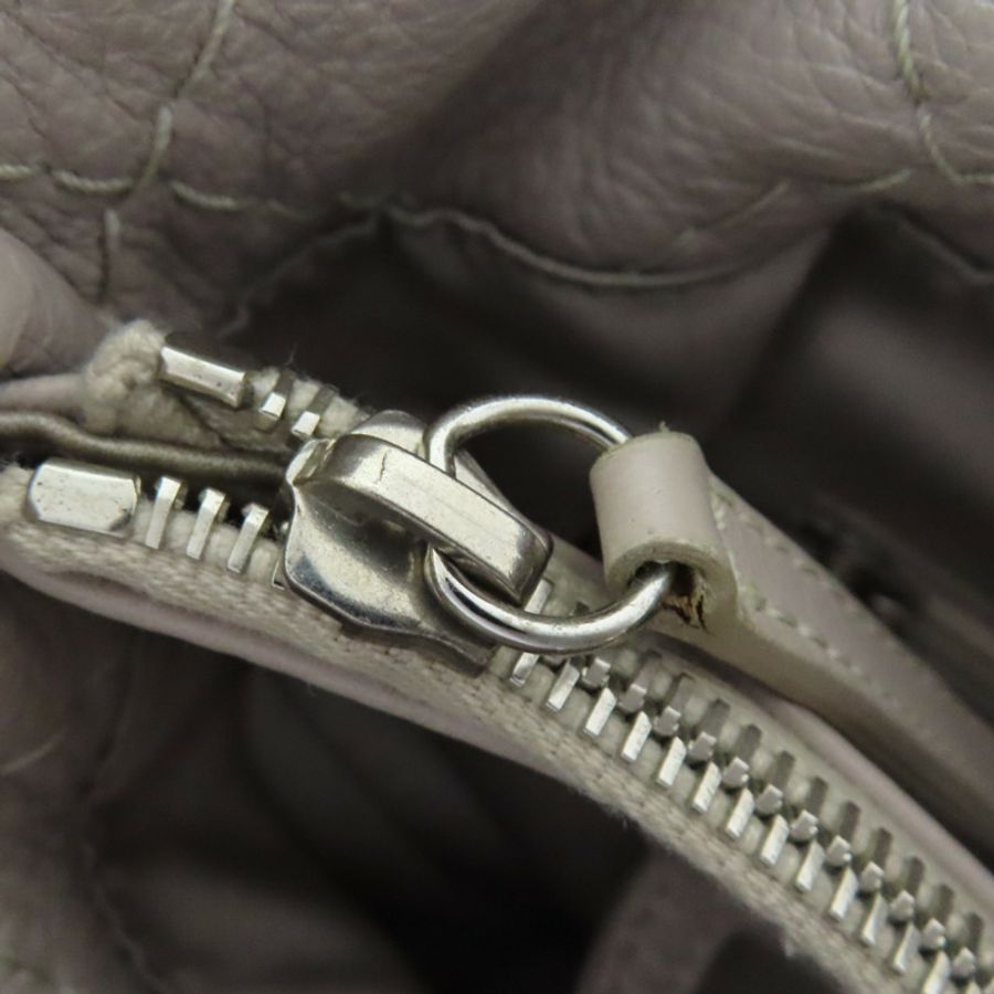 米灰色 牛皮 肩背包 銀釦 (無卡)【CHANEL 香奈兒】 A48019-9