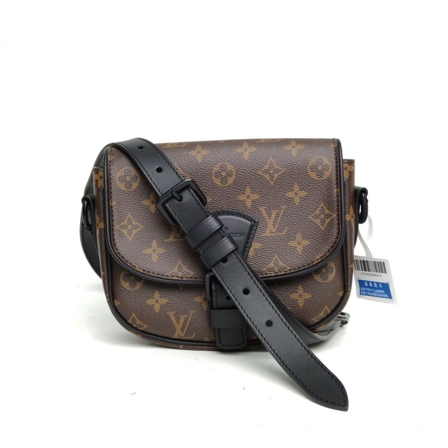 LOUIS VUITTON Montsouris郵差包小號老花PVC晶片-0