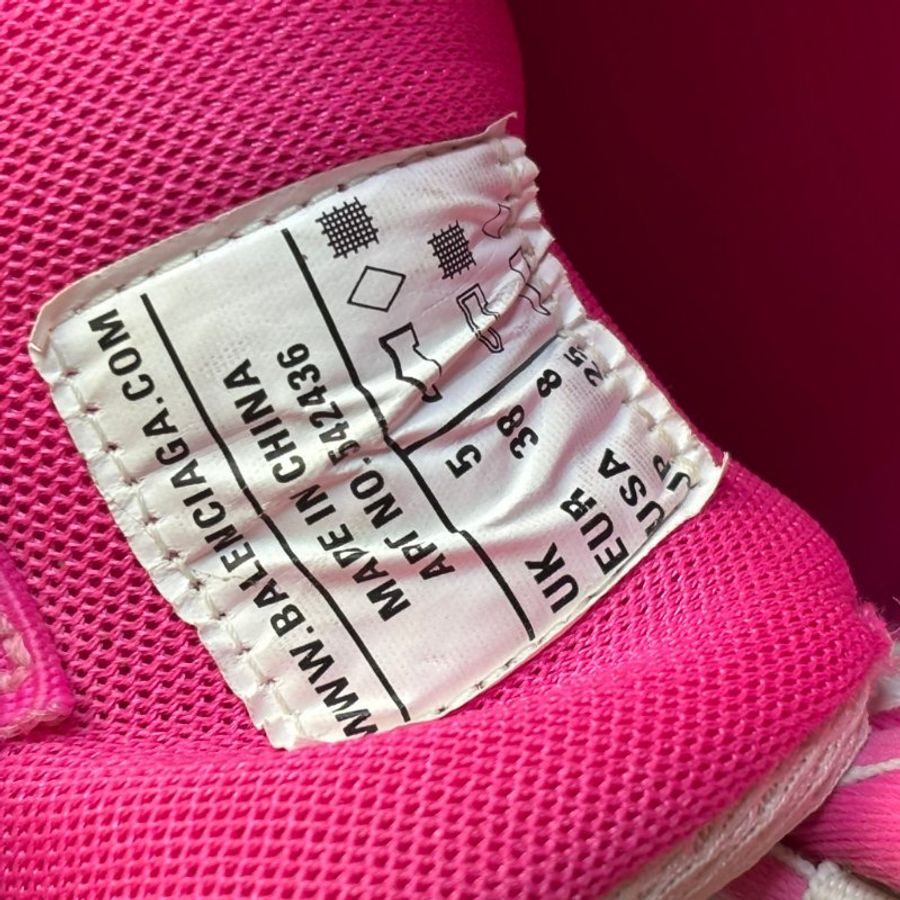 38號 ::Balenciaga:: Women's Runner Mesh & Nylon Light Blue 老爹鞋 粉白拚色球鞋 休閒鞋-9