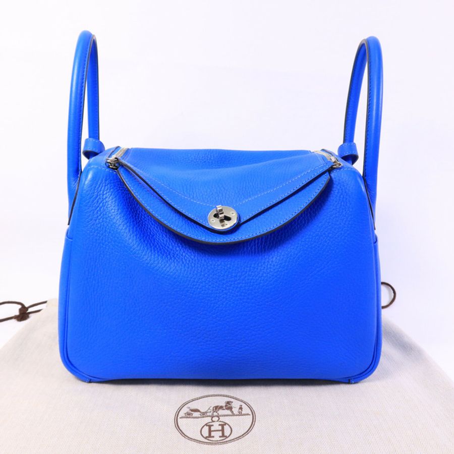 HERMES Clemence皮革Lindy 30肩背袋-8