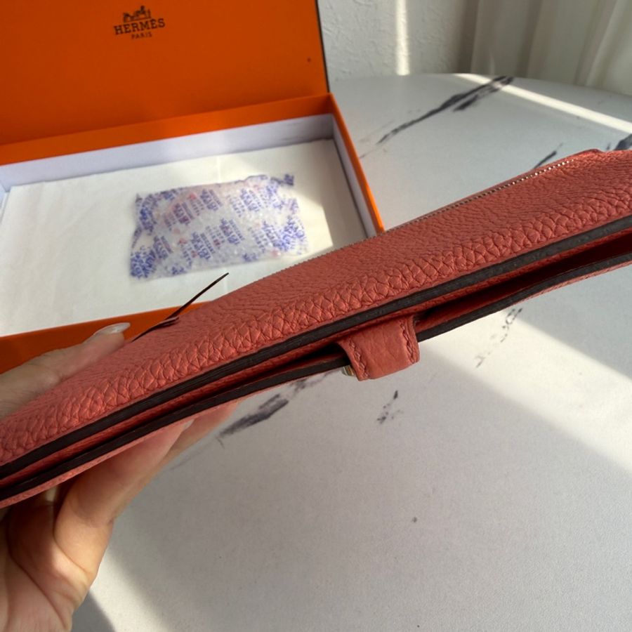 Hermes 珊瑚粉長夾❤️🩷-16