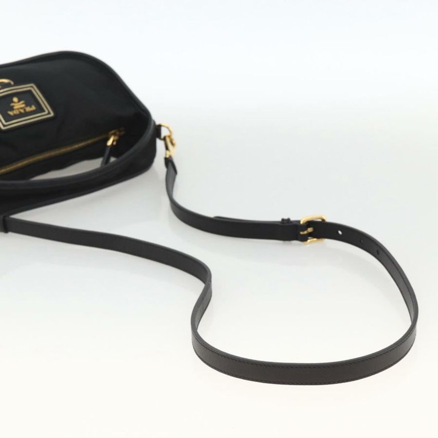 【日本直送】PRADA 尼龍雙肩包 黑色 金色 正品 172342SAV-7