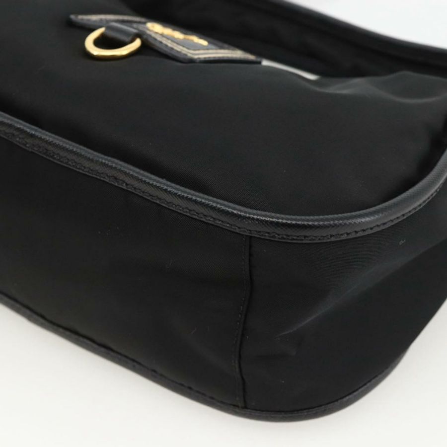 【日本直送】PRADA 尼龍雙肩包 黑色 金色 正品 172342SAV-15