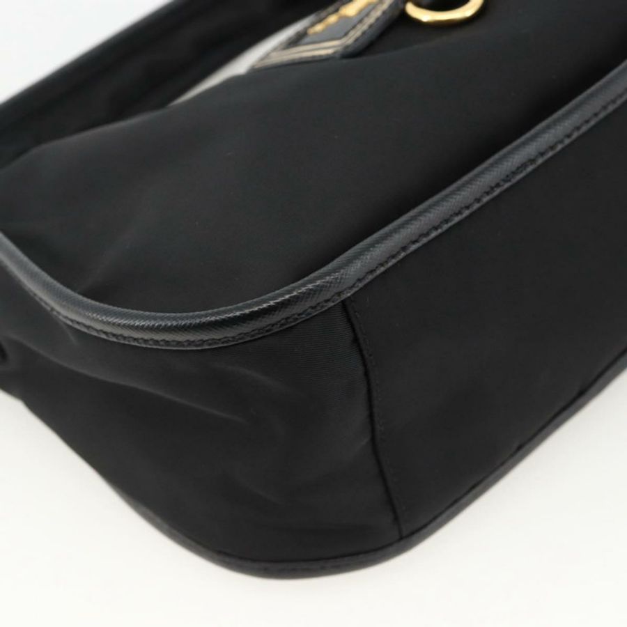 【日本直送】PRADA 尼龍雙肩包 黑色 金色 正品 172342SAV-16