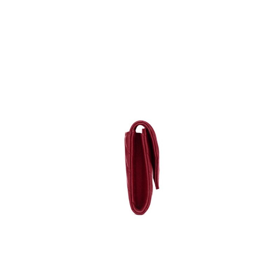Yves Saint Laurent Cassandre Tri-Fold Wallet for Women in Red - 863726-AAEAX-6946 (新款白色盒)-1
