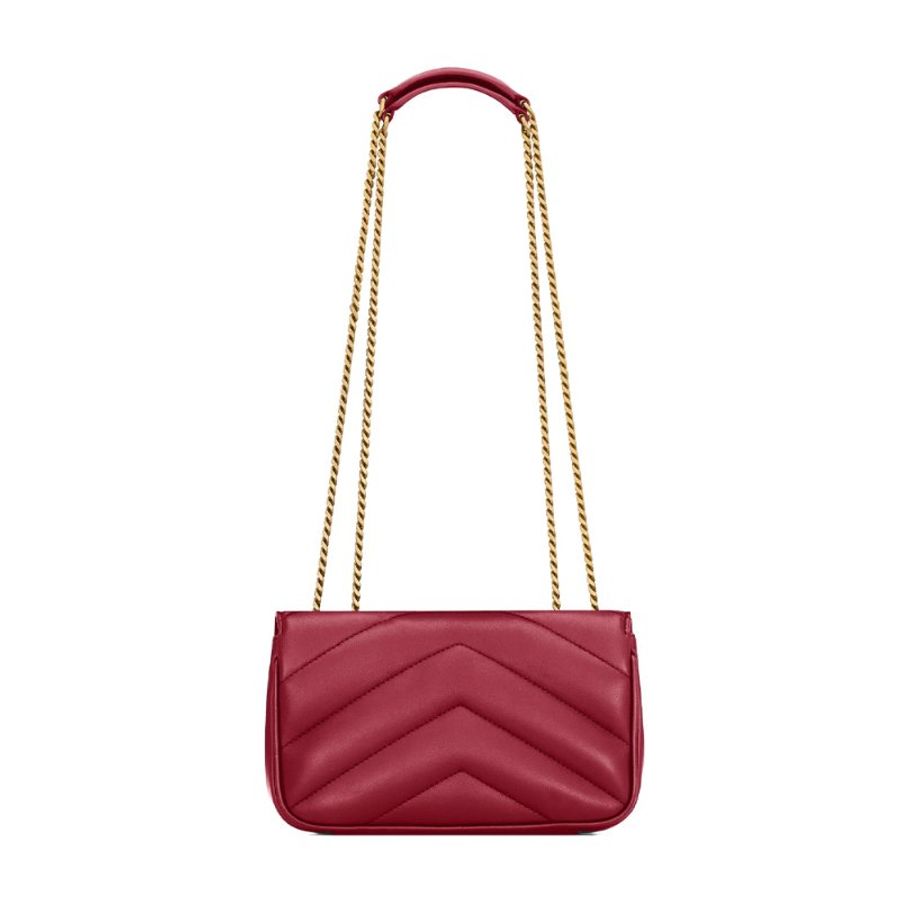 Yves Saint Laurent Loulou Mini Crossbody Bag for Women in Red - 860628-AAEAX-6946 (新款白色盒)-2