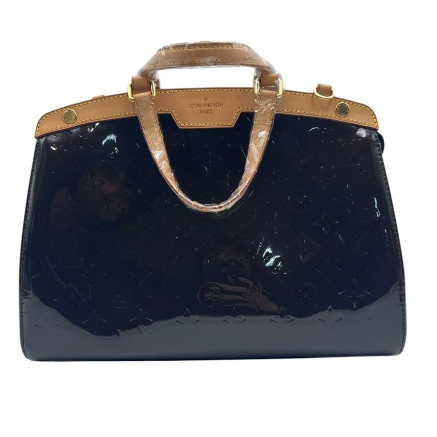 【美收精品】LOUIS VUITTON 漆皮黑紅手提包 C-345【隔月月中將轉賣至日本 上架期限30天】-0
